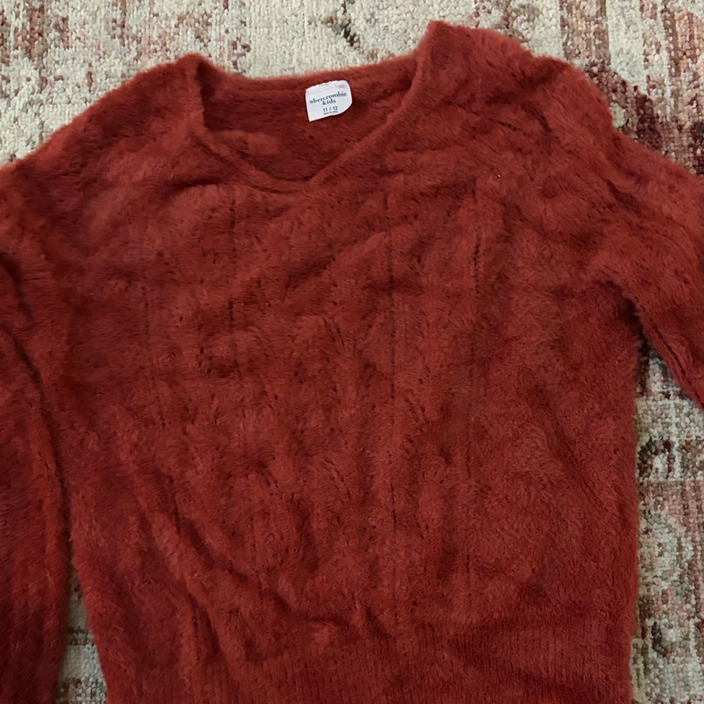 Abercrombie kids Rust V-Neck Sweater